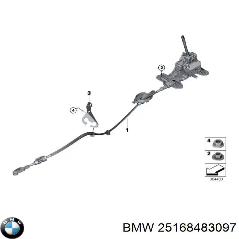 25168483097 BMW Mecanismo de mudança (ligação)