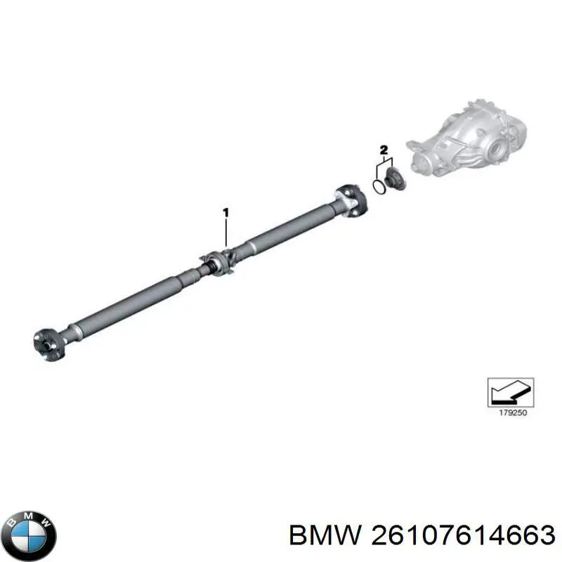 26107614663 BMW Junta universal traseira montada