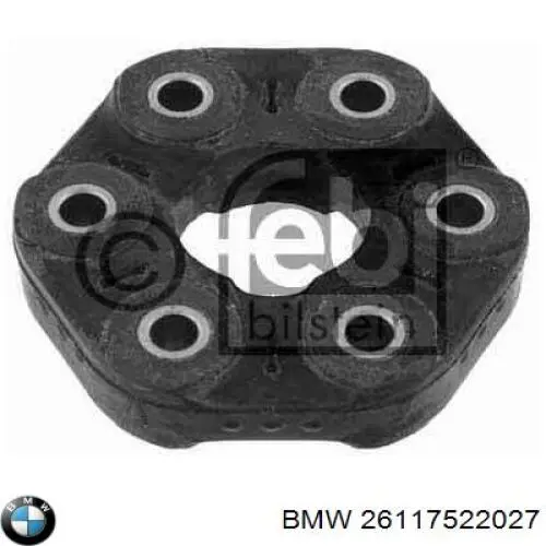 Compre 26117522027 BMW Acoplamento elástico dianteiro do veio de transmissão