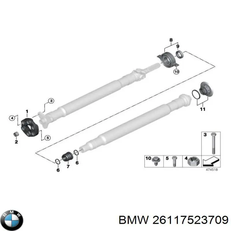 Parafuso de cabeça de motor (CBC) BMW 26117523709 preço, a partir de 3,19 USD