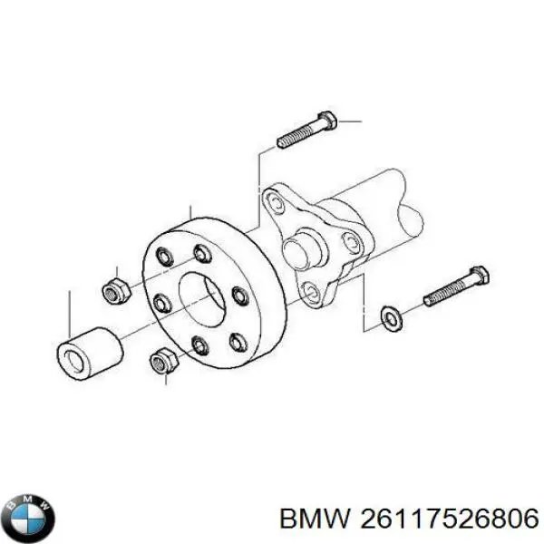 Compre 26117526806 BMW Bucha de centragem da junta universal