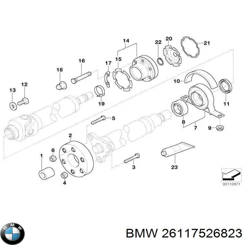 Junta homocinética traseira da junta universal traseira BMW 26117526823 preço, a partir de 370,17 USD