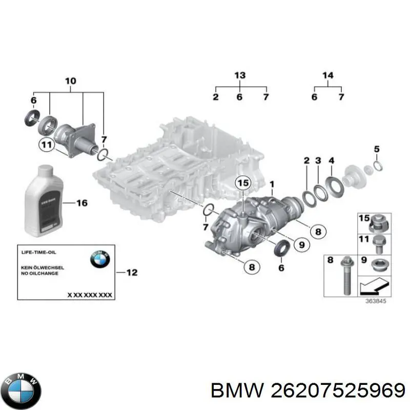 7525969 BMW Junta universal até o eixo dianteiro