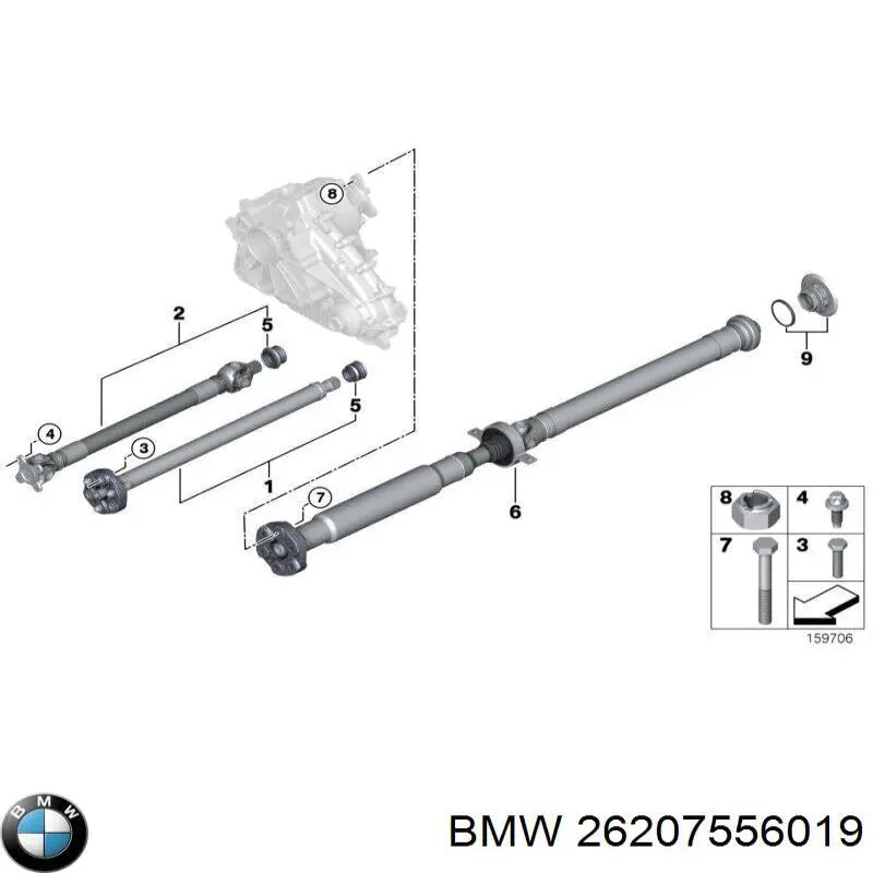 26207556019 BMW Junta universal até o eixo dianteiro