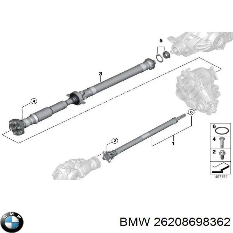 Junta universal até o eixo dianteiro BMW 26208698362 preço, a partir de 362,65 USD