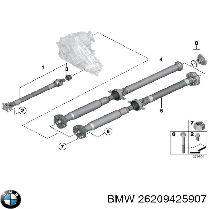 26209425907 BMW Junta universal até o eixo dianteiro