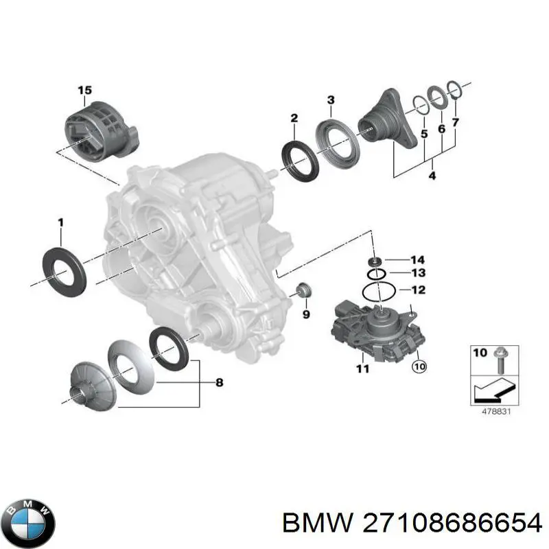 27108686654 BMW Bota de proteção da junta universal