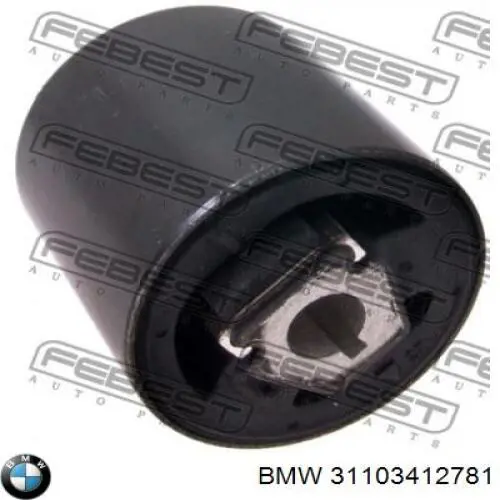 Compre 31103412781 BMW Bloco silencioso dianteiro do braço oscilante inferior