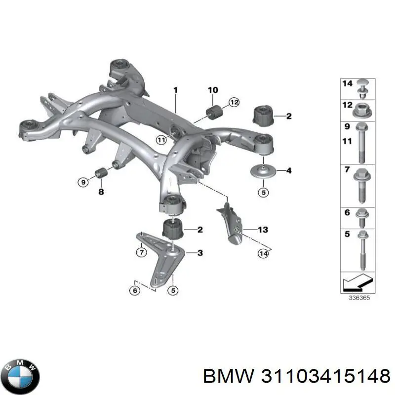 31103415148 BMW Proteção de motor, de panela (da seção de motor)