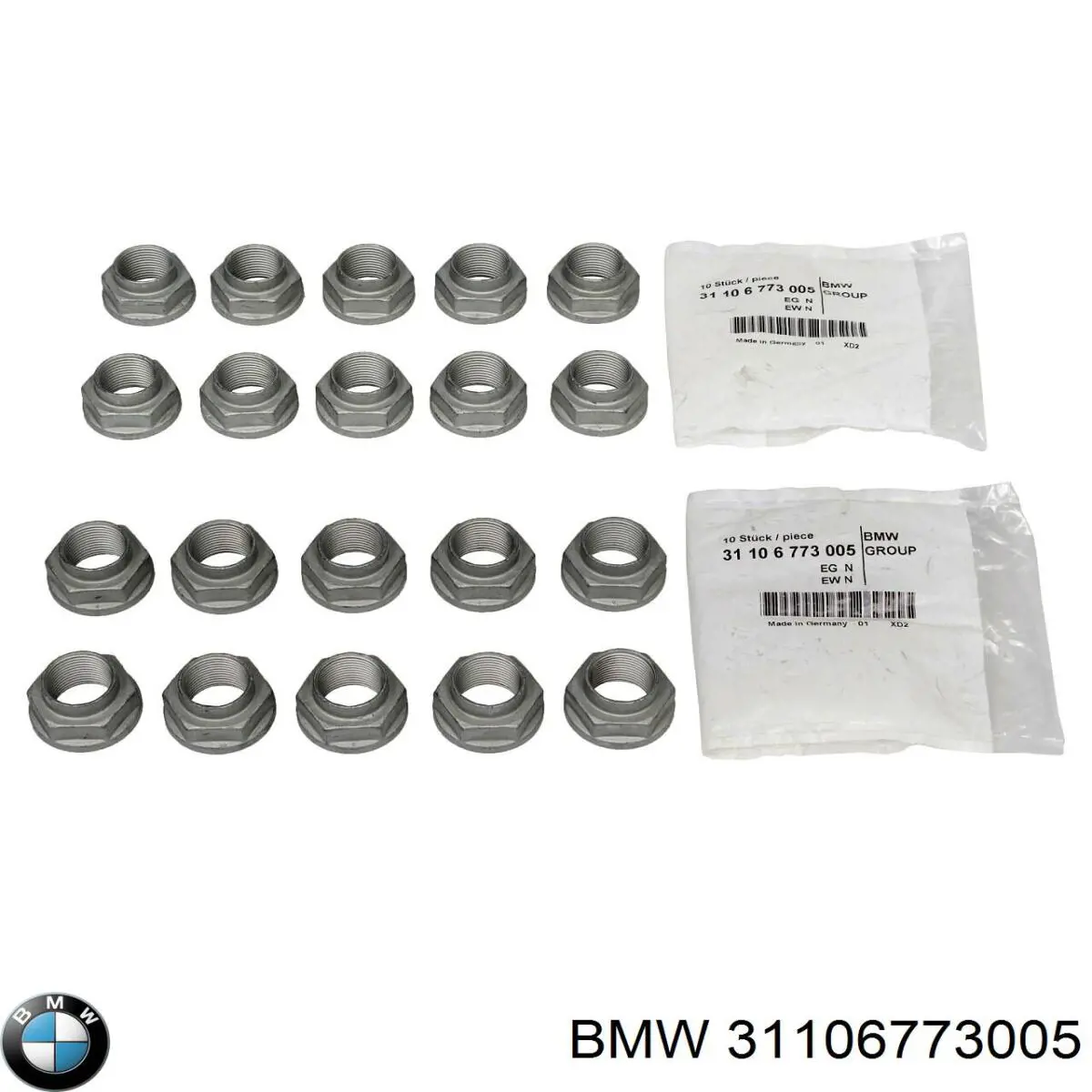 31106773005 BMW Porca de cubo dianteiro