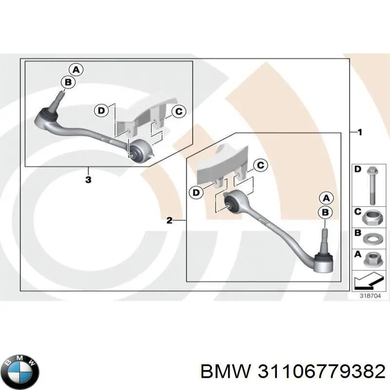 31106779382 BMW Arruela do injetor superior