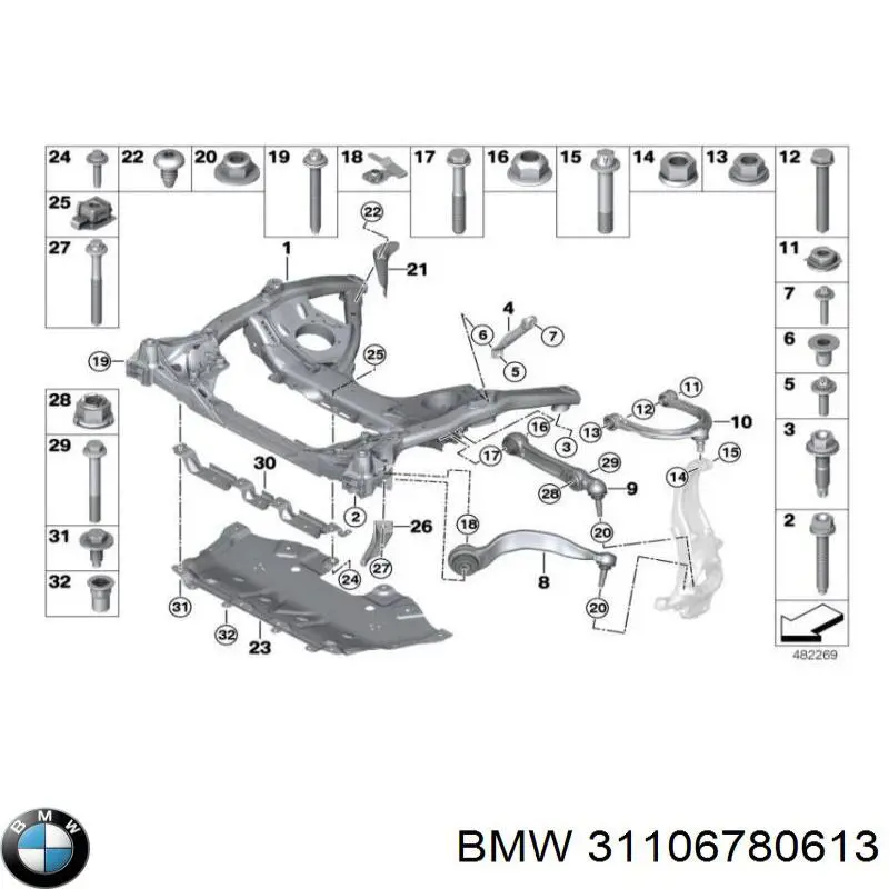 Compre 31106780613 BMW 