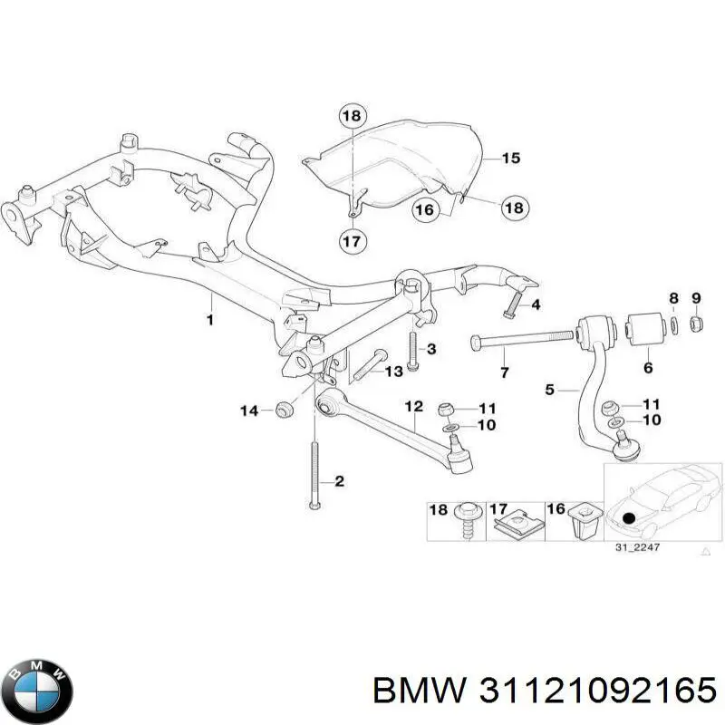31121092165 BMW 