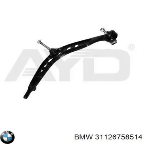 Compre 31126758514 BMW Braço oscilante inferior direito de suspensão dianteira