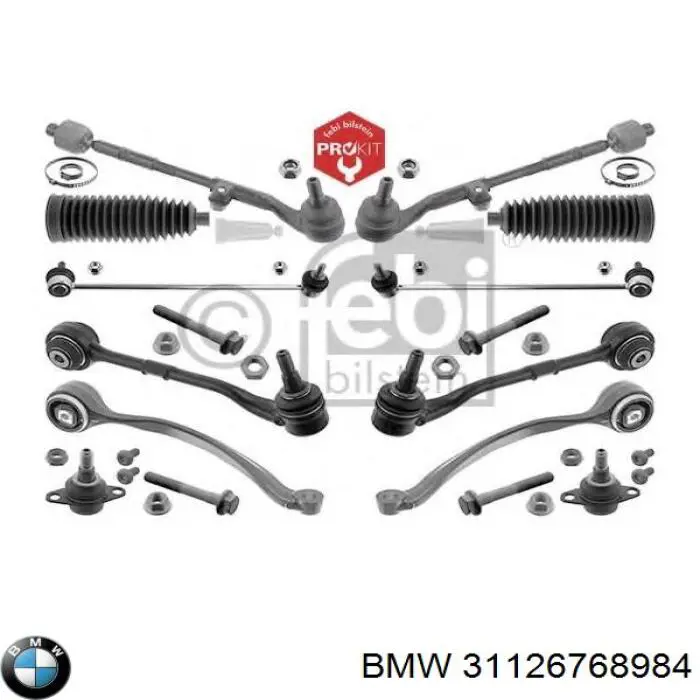 31126768984 BMW Braço oscilante inferior direito de suspensão dianteira