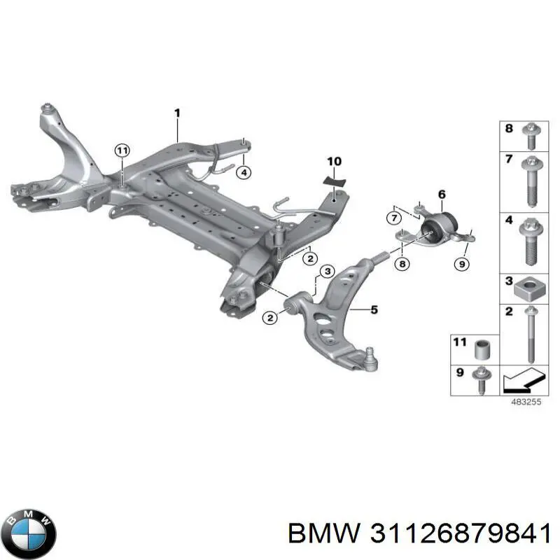 Braço oscilante inferior esquerdo de suspensão dianteira BMW 31126879841 preço, a partir de 120,88 USD