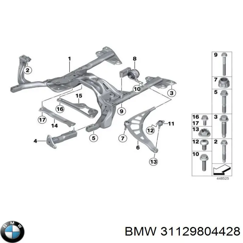 Bloco silencioso dianteiro do braço oscilante inferior BMW 31129804428 preço, a partir de 69,43 USD
