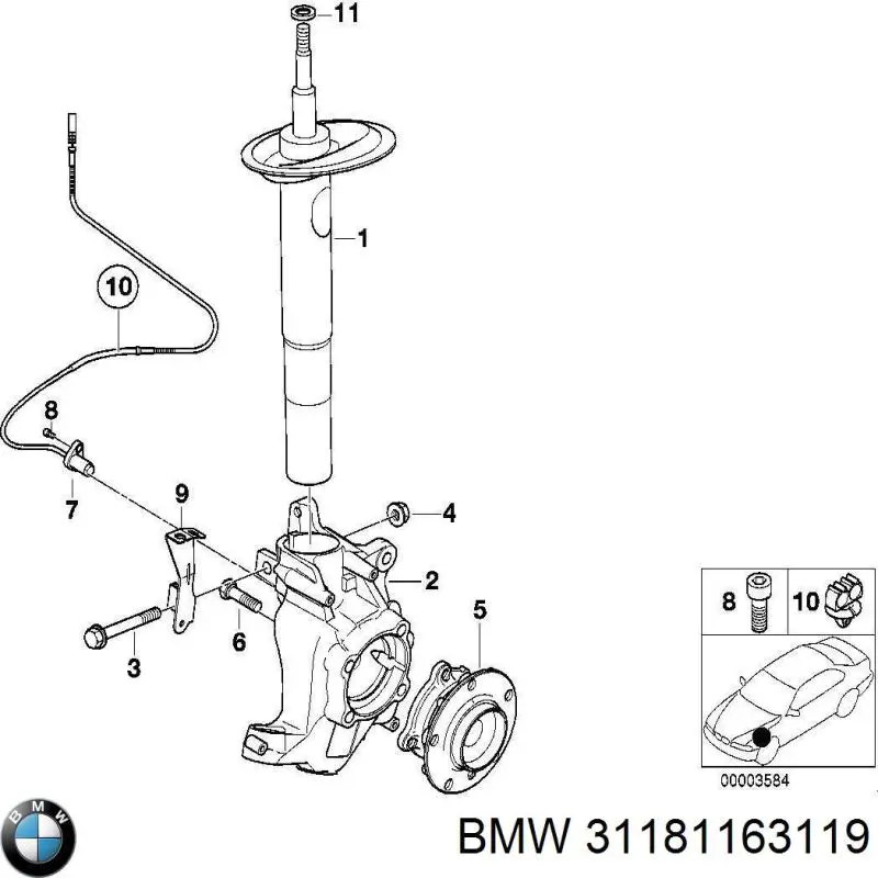 Compre 31181163119 BMW 