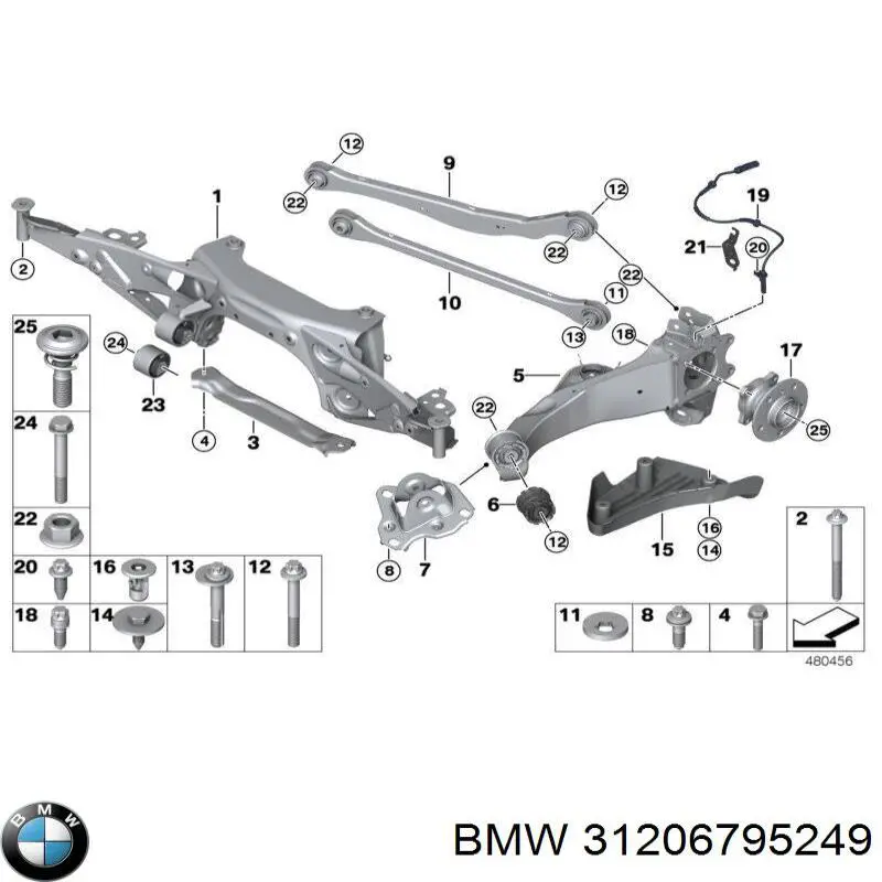 Parafuso do eixo dianteiro (CV) externo BMW 31206795249 preço, a partir de 17,43 USD