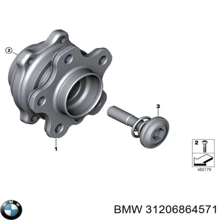 31206864571 BMW Cubo dianteiro