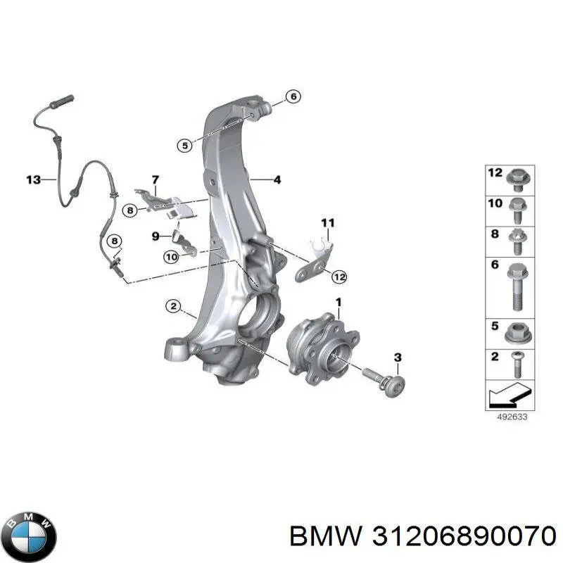 Cubo dianteiro BMW 31206864571 preço, a partir de 116,55 USD