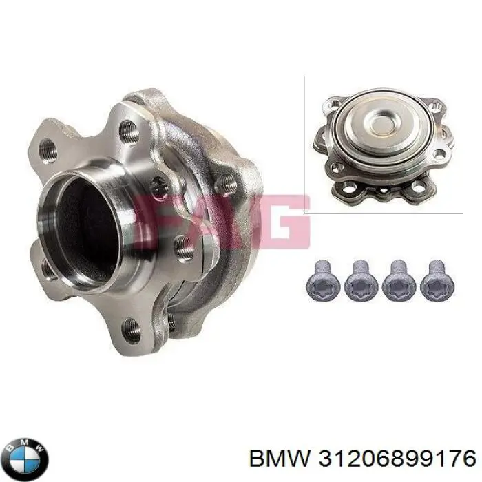 31206899176 BMW Cubo traseiro