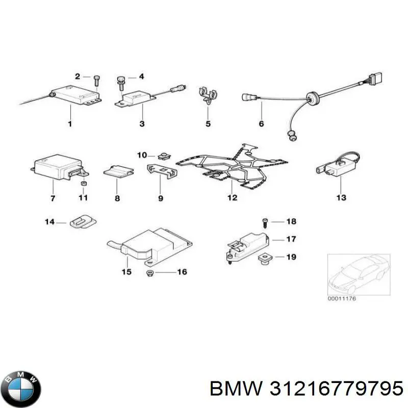 Pino moente (extremidade do eixo) dianteiro esquerdo BMW 31216779795 preço, a partir de 102,15 USD