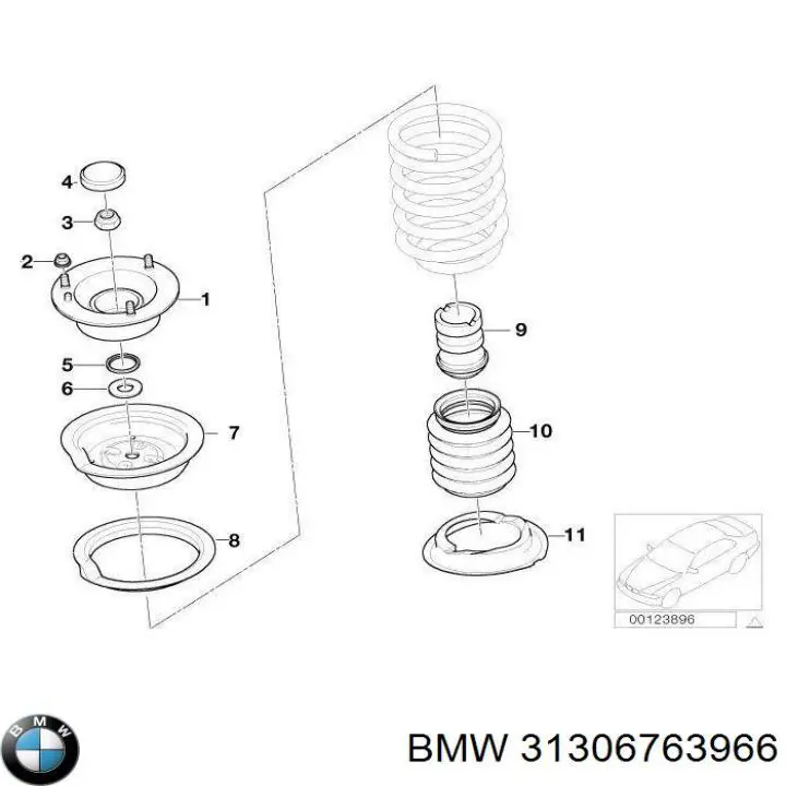 Compre 31306763966 BMW Arruela do injetor superior