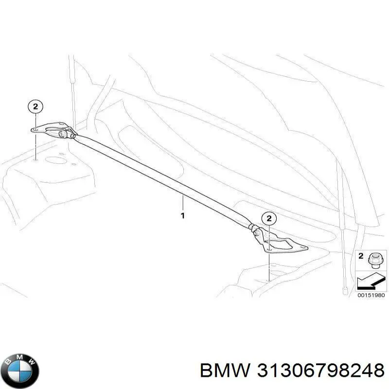Compre 31306798248 BMW Bota de proteção de amortecedor dianteiro