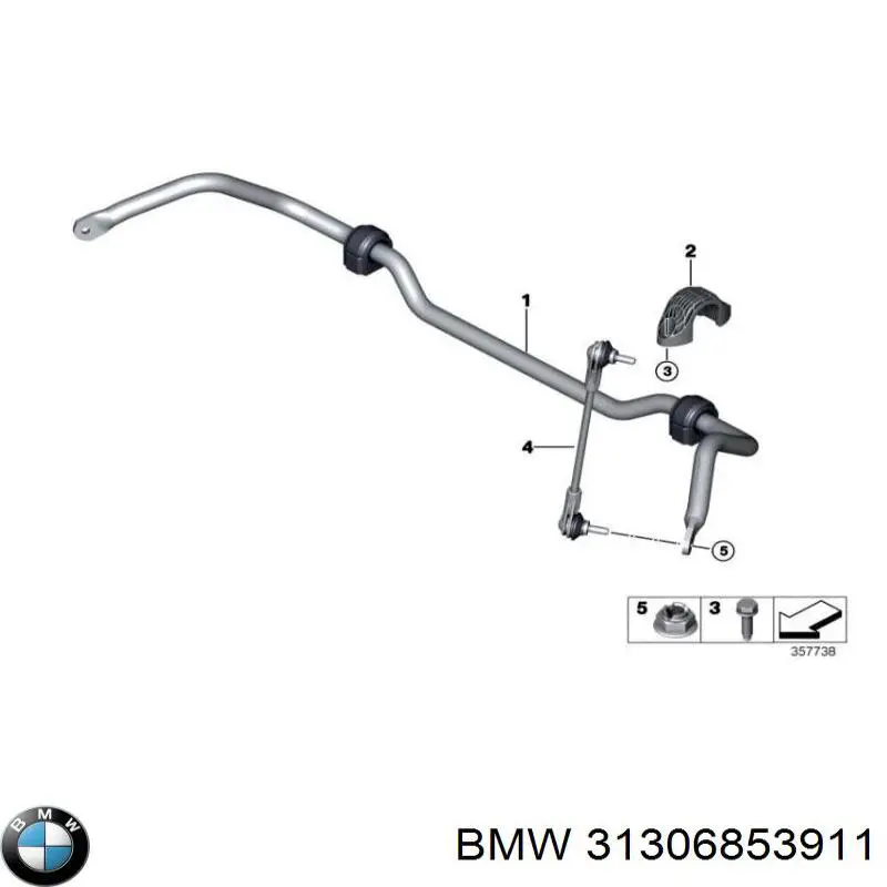 31306853911 BMW Estabilizador dianteiro