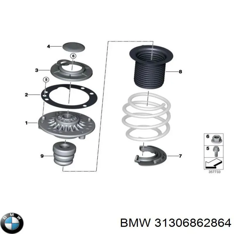 Montante de estabilizador dianteiro BMW 31306862864 preço, a partir de 16,61 USD