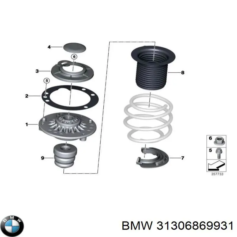 Parafuso de fixação de braço oscilante dianteiro, inferior BMW 31306869931 preço, a partir de 5,75 USD
