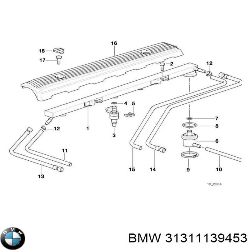 Compre 31311139453 BMW Porca da haste de amortecedor dianteiro
