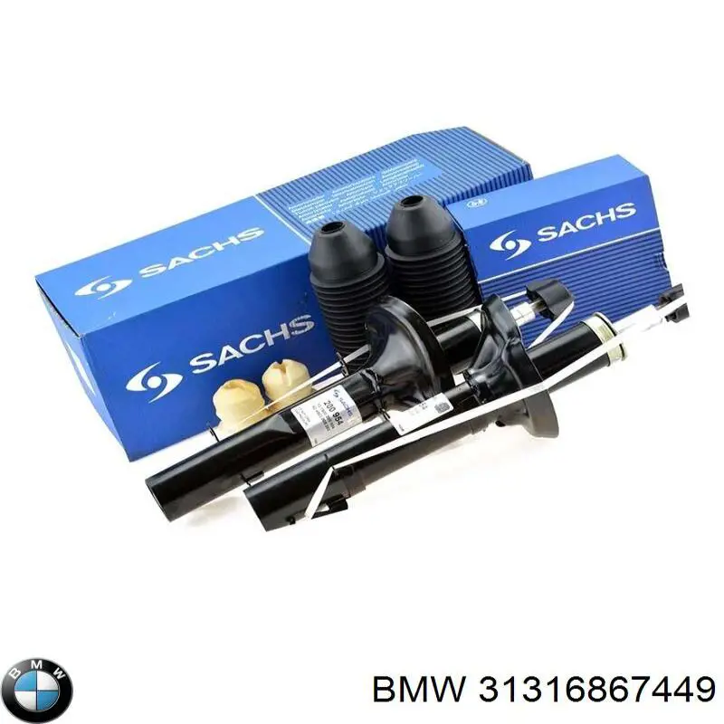 Amortecedor dianteiro esquerdo 31316873781 BMW