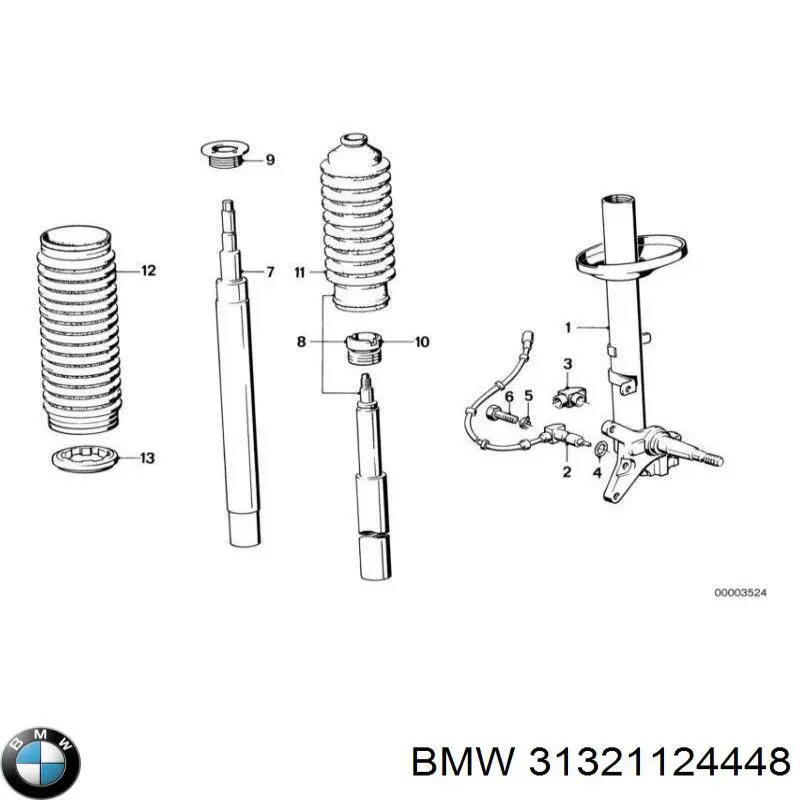 Amortecedor dianteiro BMW 31321124448 preço, a partir de 90,25 USD
