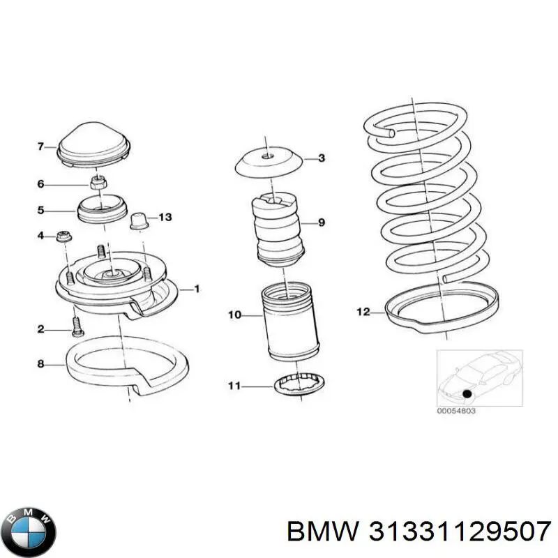 31331129507 BMW Mangueira do sistema hidráulico