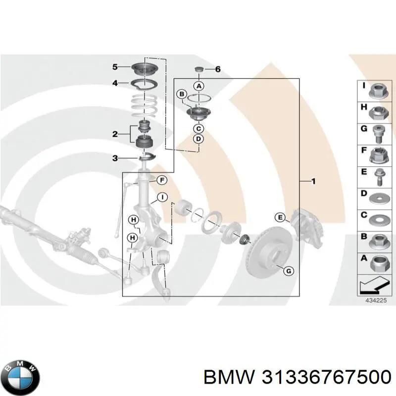 Espaçador (anel de borracha) da mola dianteira superior BMW 31336767500 preço, a partir de 10,69 USD