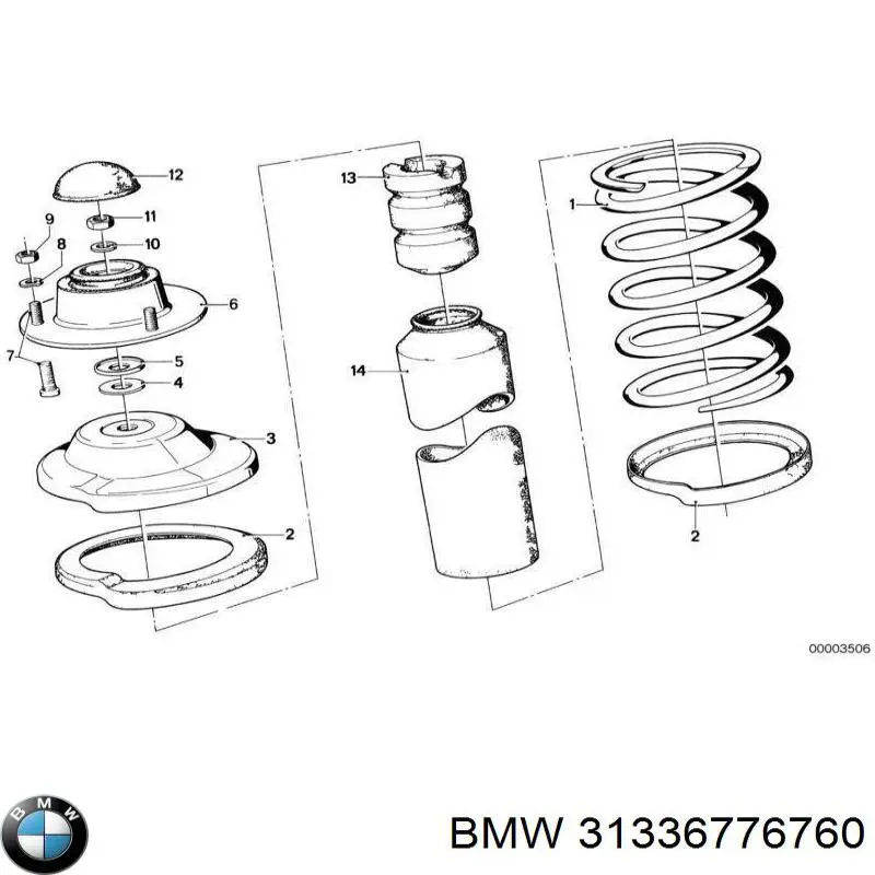 31336776760 BMW Arruela do injetor superior