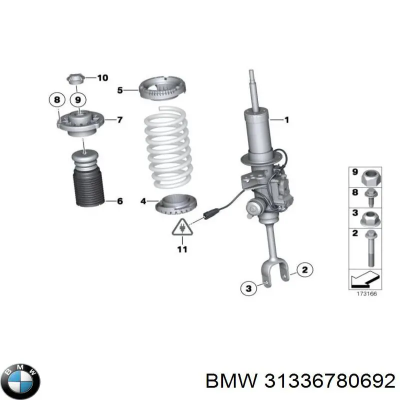 Bota de proteção de amortecedor dianteiro BMW 31336780692 preço, a partir de 44,75 USD