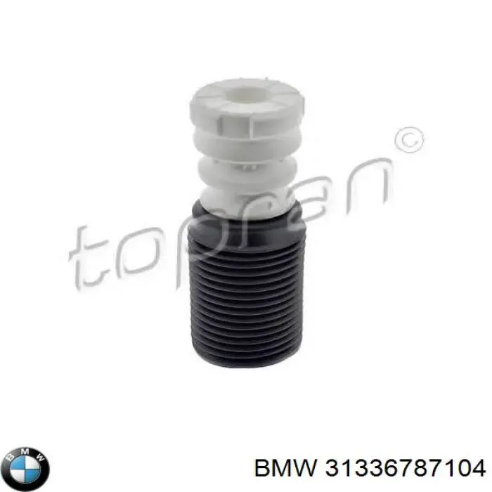 31336787104 BMW Pára-choque (grade de proteção) de amortecedor dianteiro + bota de proteção