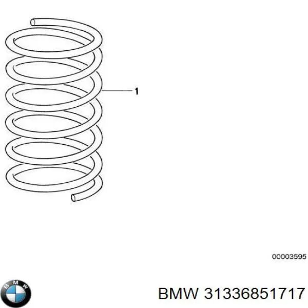 Mola dianteira 31336851717 BMW