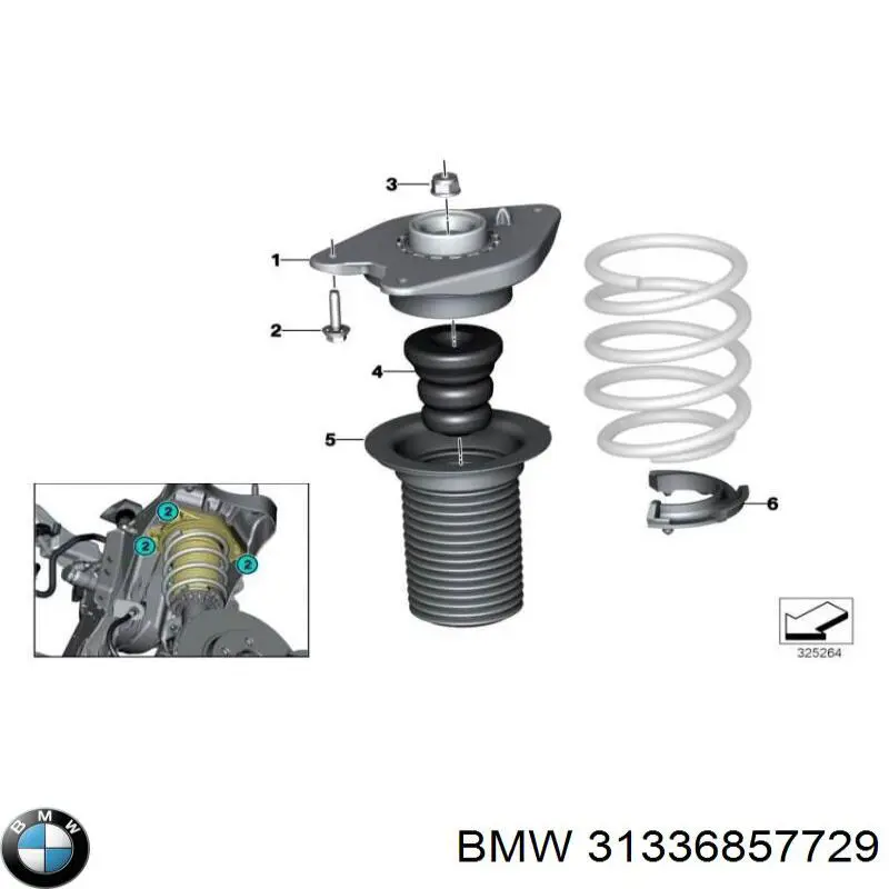 Pára-choque (grade de proteção) de amortecedor dianteiro BMW 31336857729 preço, a partir de 8,90 USD