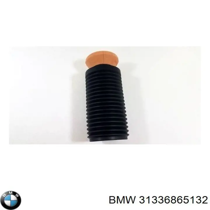 31336865132 BMW Pára-choque (grade de proteção) de amortecedor dianteiro + bota de proteção