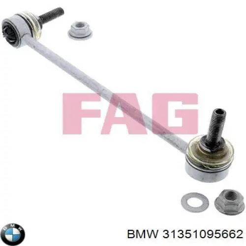 Compre 31351095662 BMW Montante direito de estabilizador dianteiro