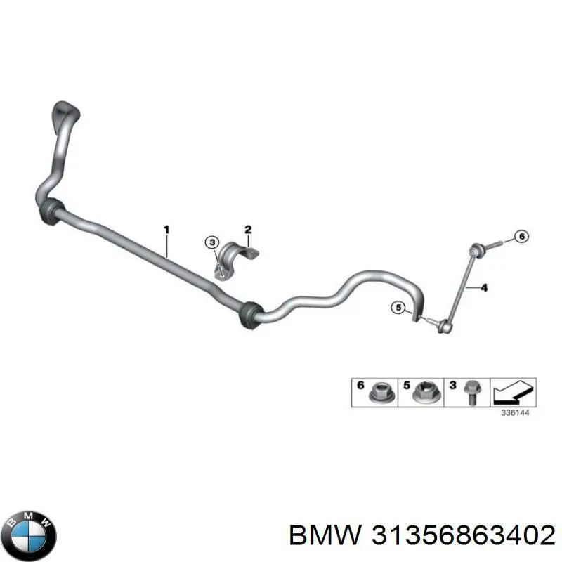 31356863402 BMW Estabilizador dianteiro