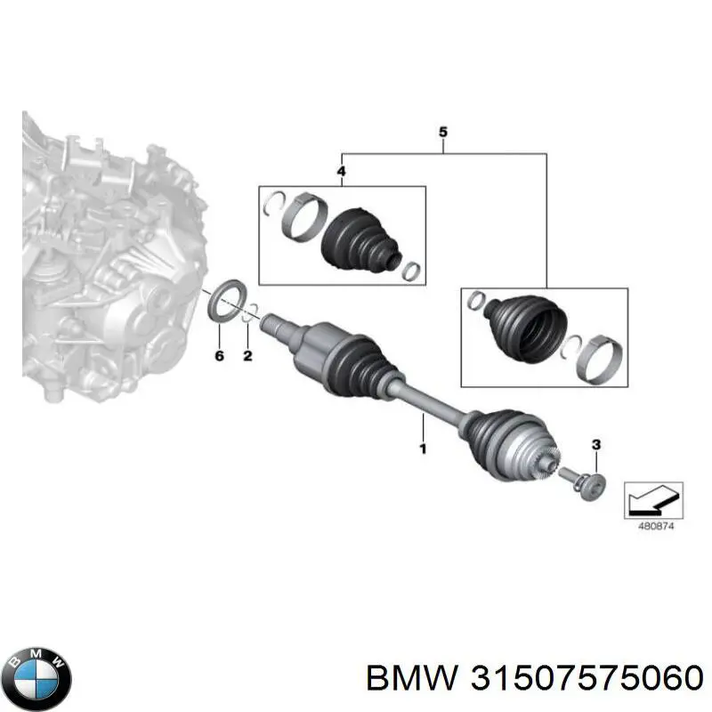 Bucha do mecanismo de mudança (de ligação) BMW 31507575060 preço, a partir de 152,12 USD