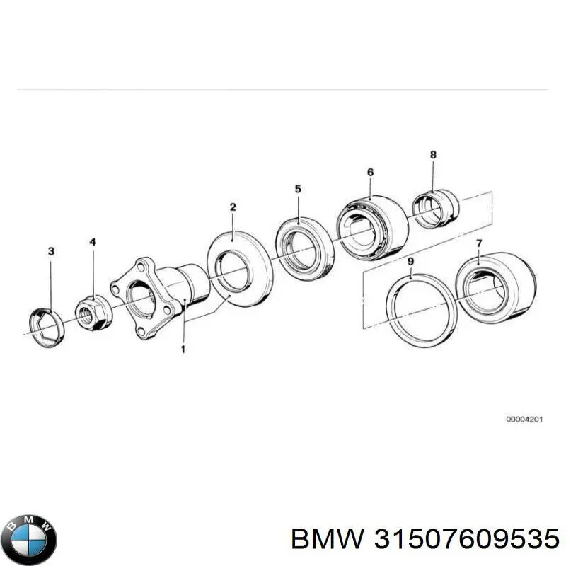 Compre 31507609535 BMW Bucim da haste de redutor do eixo traseiro