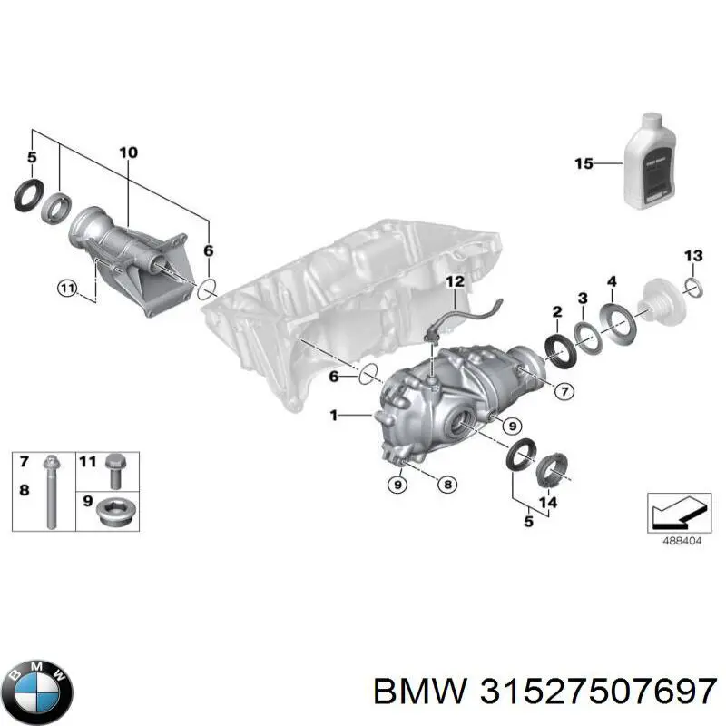 Compre 31527507697 BMW Bucim da haste de redutor do eixo dianteiro