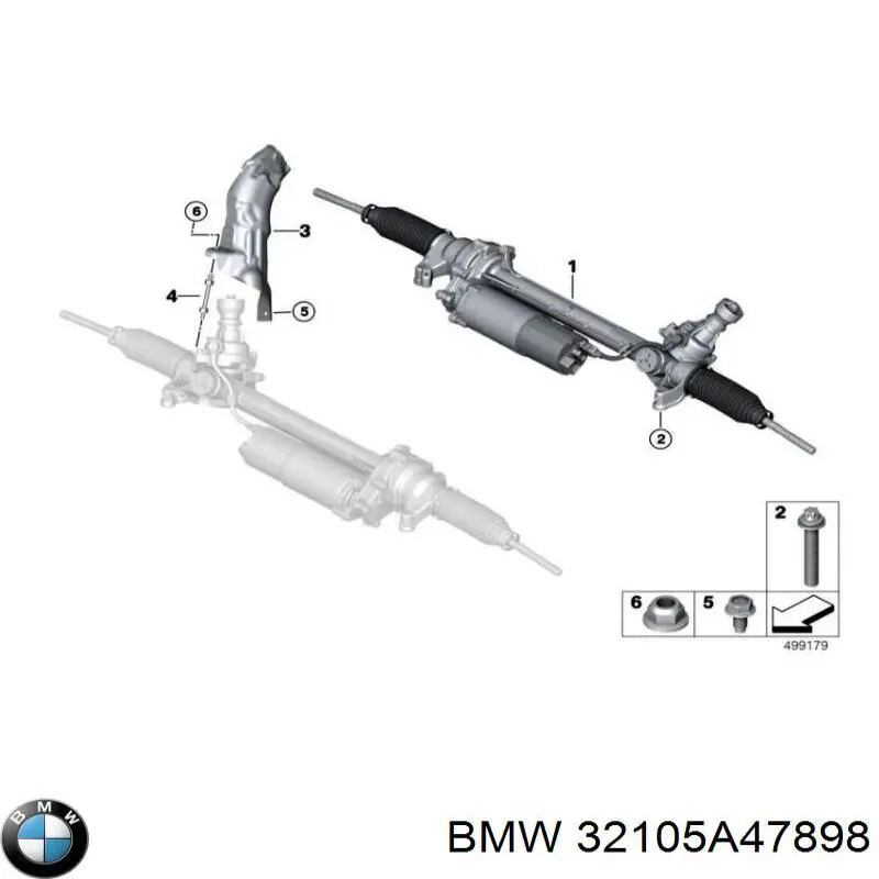 Cremalheira da direção BMW 32105A1AC45 preço, a partir de 1517,41 USD