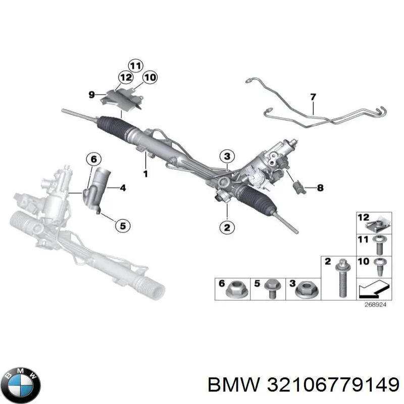 KS01000979 Bosch Cremalheira da direção